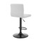 Armen Living Duval Adjustable White Faux Leather Swivel Bar Stool LCDUBABLWH - alternate 9